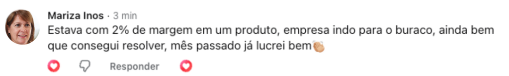 Depoimento de Mariza Inos sobre o Precifica IA
